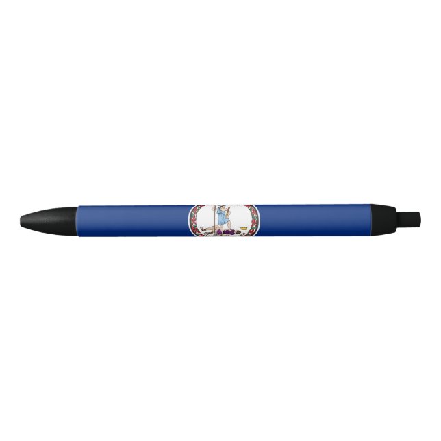 Virginia State Flag Black Ink Pen (Front)