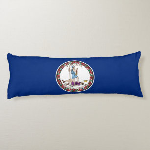 Virginia State Flag Body Cushion