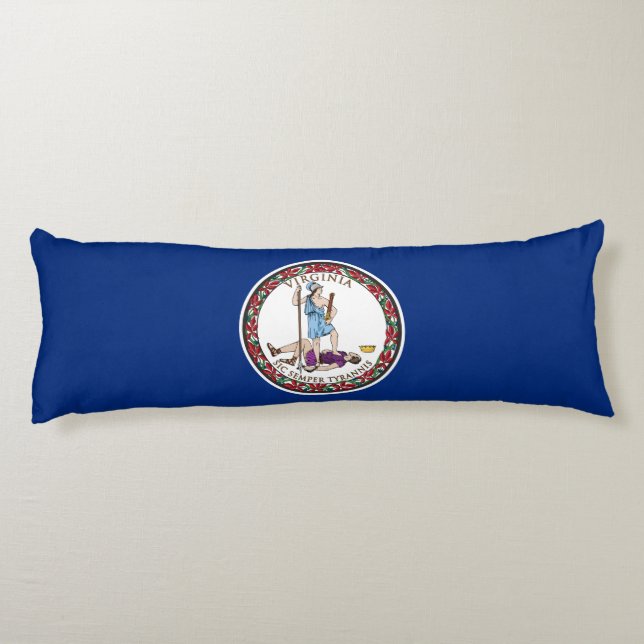 Virginia State Flag Body Cushion (Back)