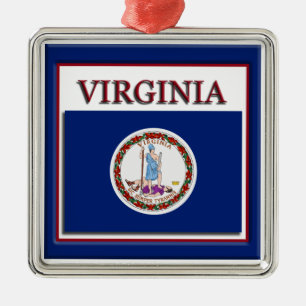 Virginia State Flag Christmas Ornament