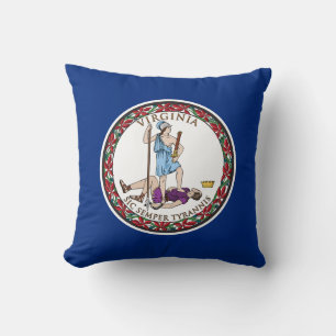 Virginia State Flag Cushion
