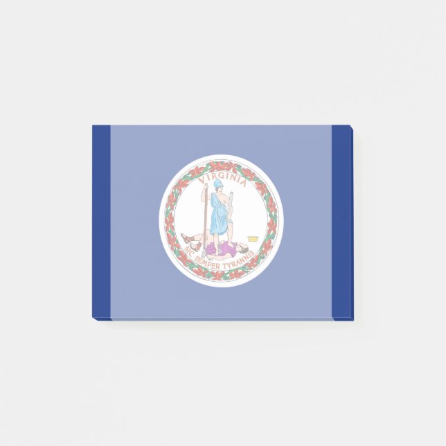 Virginia State Flag Design Decor Post-it Notes (Front)