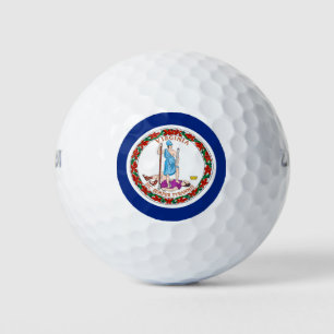Virginia State Flag Design Golf Balls