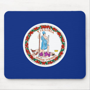 Virginia State Flag Design Mouse Mat