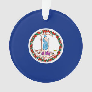 Virginia State Flag Design Ornament