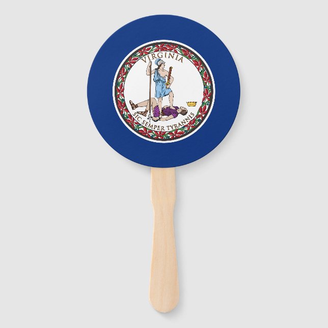 Virginia State Flag Hand Fan (Front)