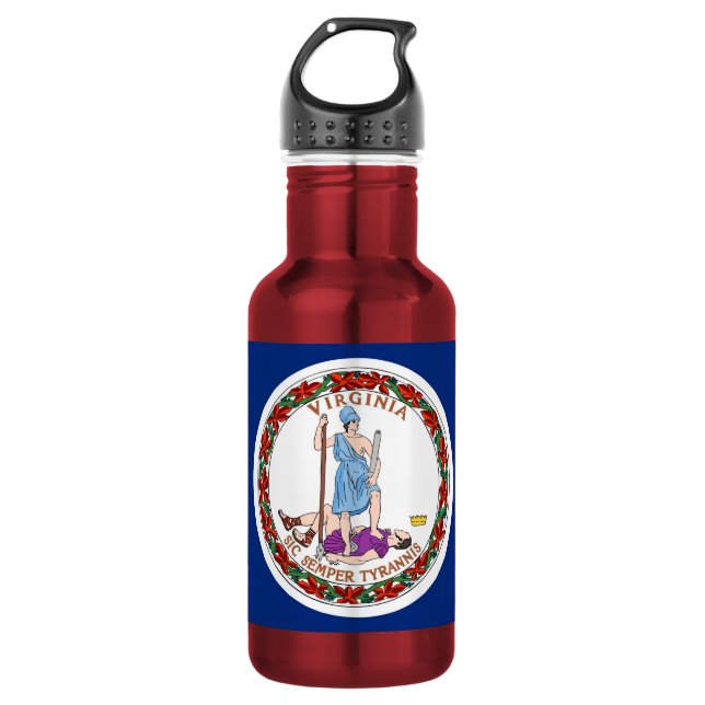 Virginia State Flag Liberty Bottle (Front)