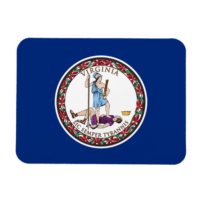 Virginia State Flag Magnet (Horizontal)