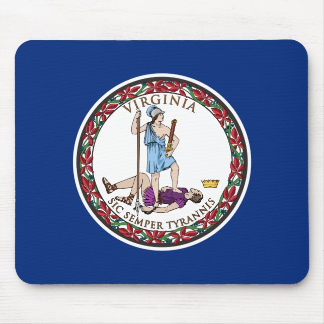 Virginia State Flag Mouse Mat (Front)