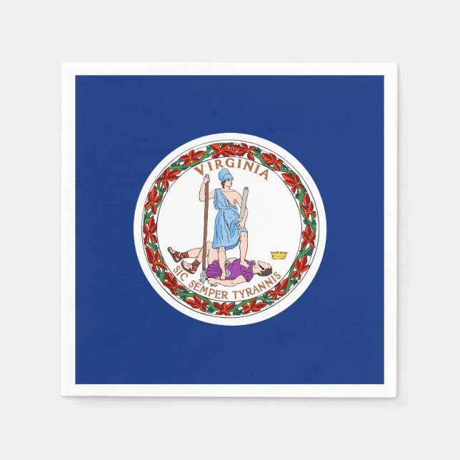 Virginia State Flag Napkin (Front)