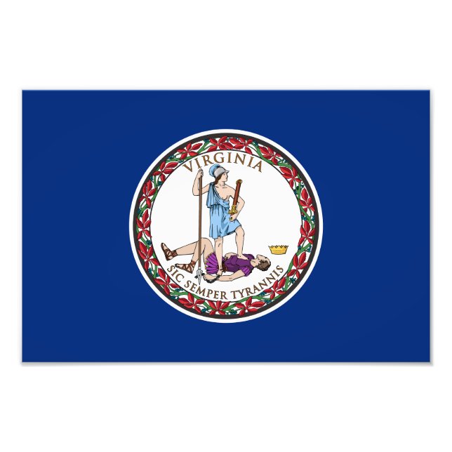 Virginia State Flag Photo Print (Front)