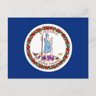 Virginia State Flag Postcard