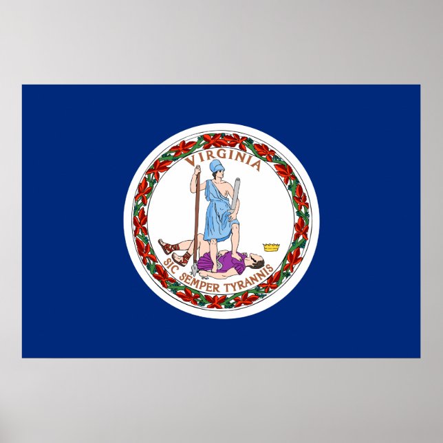 Virginia state flag poster (Front)