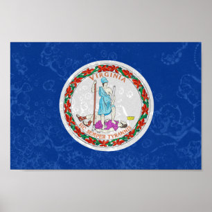 Virginia State Flag Poster