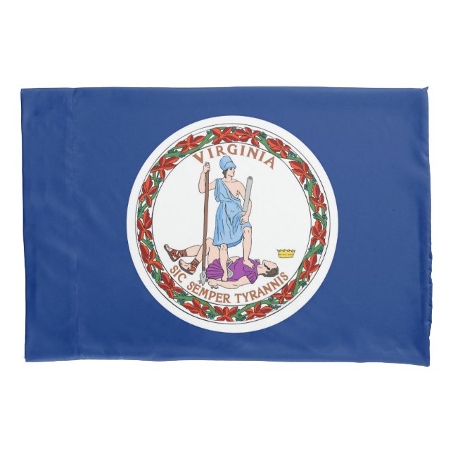 Virginia State Flag Print Patriotc Pillowcase (Front)