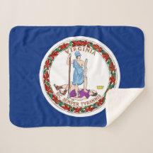 Virginia State Flag Print Patriotic
