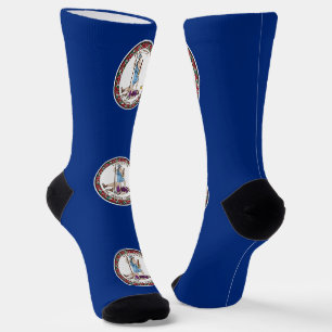 Virginia State Flag Socks