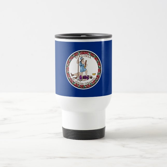 Virginia State Flag Travel Mug (Center)