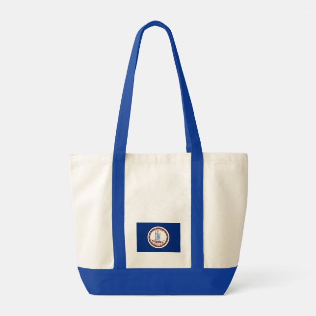 Virginia State Flag USA Tote Bag (Back)