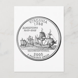 Virginia State Quarter Postcard