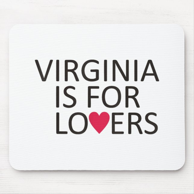 Virginia State T-shirt Virginia Home Tee Virginia  Mouse Mat (Front)