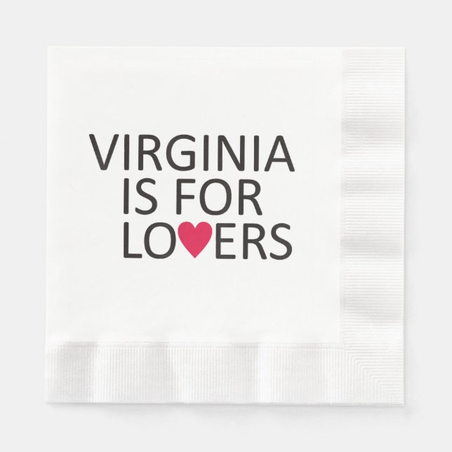 Virginia State T-shirt Virginia Home Tee Virginia  Napkin (Front)