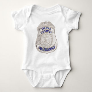 Virginia State Trooper Police Badge Baby Bodysuit