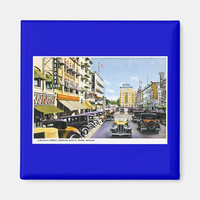 Virginia Street, Reno, Nevada Magnet (Front)