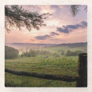 Virginia Sunset Glass Coaster