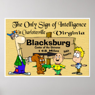 Virginia Tech Rivalry with Virginia Poster