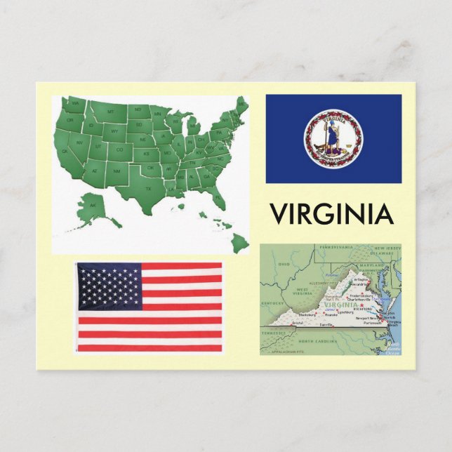Virginia, USA Postcard (Front)