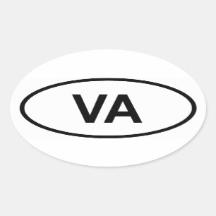 Virginia "VA" Oval Sticker