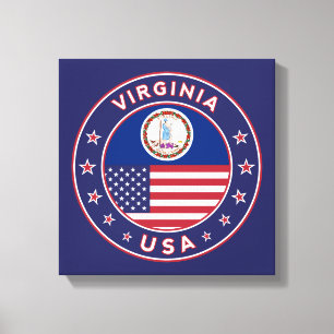 Virginia, Virginia poster, Virginia canvas Print