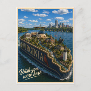 Virginia   Wish You Were Here   State Series Postcard