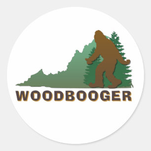 Virginia Woodbooger Classic Round Sticker