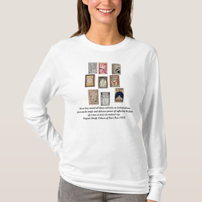 Virginia Woolf Books T-Shirt (Front)