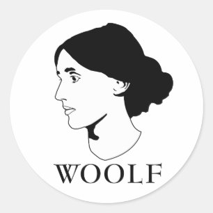 Virginia Woolf Classic Round Sticker