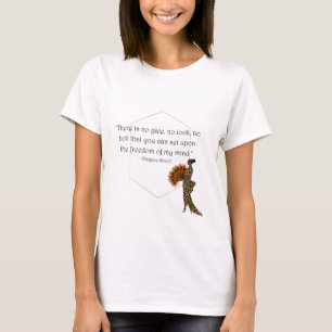 Virginia Woolf Freedom Quote T-Shirt