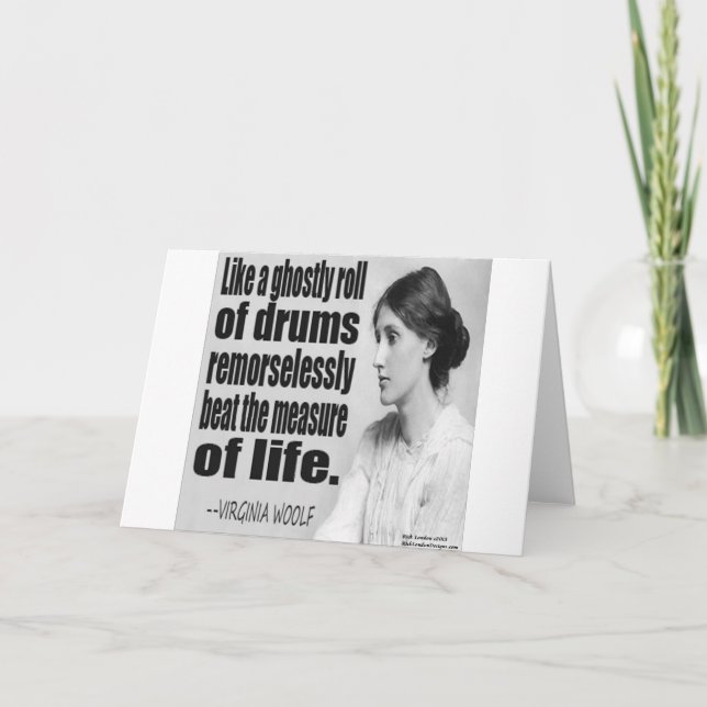 Virginia Woolf Ghostly Roll Quote Card (Front)