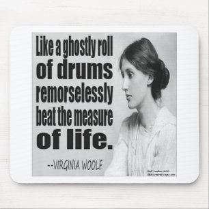 Virginia Woolf Ghostly Roll Quote Mouse Mat