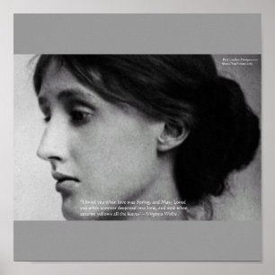 Virginia Woolf "Love Autumn" Love Quote Posters
