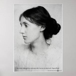 Virginia Woolf "Love Well" Love Quote Posters