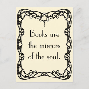 Virginia Woolf on Books Postcard