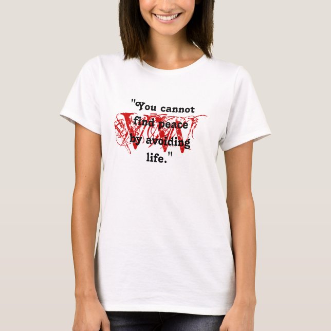 Virginia Woolf quote Fans RED MARK DESIGN T-Shirt (Front)