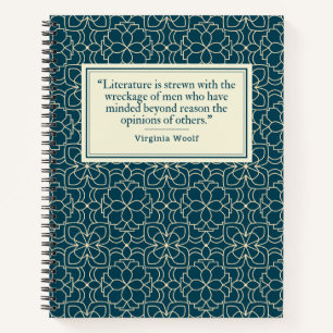 Virginia Woolf Quote Writer's Notebook