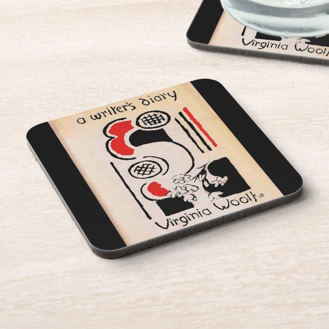 Virginia Woolf Vanessa Bell Cover A Writer's Diary Coaster (Left Side)