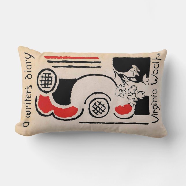 Virginia Woolf Vanessa Bell Cover A Writer's Diary Lumbar Cushion (Front)