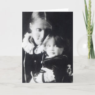Virginia Woolf, with her mother Julia, 1884 Card