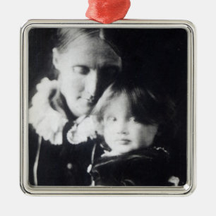 Virginia Woolf, with her mother Julia, 1884 Metal Tree Decoration
