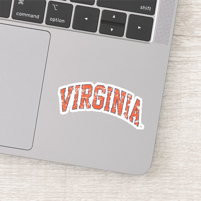 Virginia Wordmark Distressed (Detail)